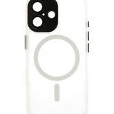 Mat-Transparent met Camera Beschermer Magsafe Case voor iPhone 16 Wit