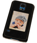 Fotolijst Backcover Hardcase Galaxy S5 Neo Zwart