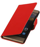 Hoesje voor Huawei G8 - Effen Booktype Wallet Rood