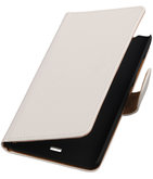 Hoesje voor Microsoft Lumia 540 Effen Booktype Wallet Wit