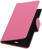 Hoesje voor Microsoft Lumia 540 Effen Booktype Wallet Roze