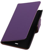 Hoesje voor Microsoft Lumia 540 Effen Booktype Wallet Paars