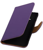 Hoesje voor Samsung Galaxy J1 Ace - Effen Paars Booktype Wallet