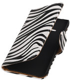 Hoesje voor Samsung Galaxy J1 Ace - Zebra Booktype Wallet