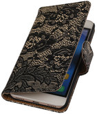 Hoesje voor Huawei Honor Y6 / 4A - Lace Zwart Booktype Wallet