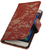Hoesje voor Huawei Honor Y6 - Lace Rood Booktype Wallet