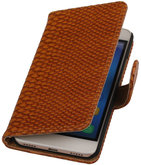 Huawei Honor Y6 / 4A Slang Bruin Booktype Wallet Hoesje