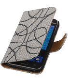 Grijs Basketbal Hoesje voor Samsung Galaxy J1 2015 Booktype Wallet Cover Grijs Basketbal Hoesje voor Samsung Galaxy J1 2015 Booktype Wallet Cover