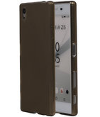 Hoesje voor Sony Xperia Z5 TPU Transparant Grijs