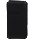 iPhone 6/6s - Leder look insteekhoes/pouch Model 1 - Zwart i6