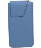 iPhone 6/6s - Leder look insteekhoes/pouch Model 1 - Blauw i6