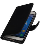 Zwart Smartphone TPU Booktype Hoesje voor Huawei Honor Y7 Wallet Cover