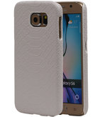 Wit Slang Hardcase Backcover Hoesje voor Samsung Galaxy S6
