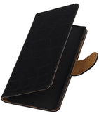 Hoesje voor HTC One E9 Plus Booktype Krokodil Zwart