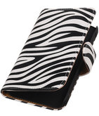 Hoesje voor Samsung Galaxy Xcover 3 - Zebra Booktype Wallet