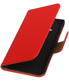 Rood Effen Booktype Hoesje voor Samsung Galaxy Grand 2 Wallet Cover