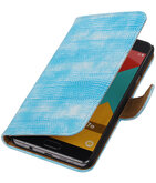 Turquoise Mini Slang Booktype Hoesje voor Samsung Galaxy A7 2016 Wallet Cover