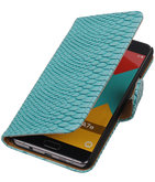 Turquoise Slang Booktype Hoesje voor Samsung Galaxy A7 2016 Wallet Cover