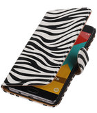 Zebra Booktype Hoesje voor Samsung Galaxy A7 2016 Wallet Cover