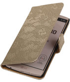 Hoesje voor LG V10 - Lace Goud Booktype Wallet