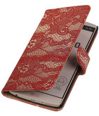 Hoesje voor LG V10 - Lace Rood Booktype Wallet