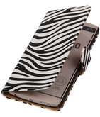 Hoesje voor LG V10 - Zebra Booktype Wallet