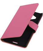 Hoesje voor Microsoft Lumia 950 XL - Effen Booktype Wallet Roze