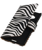 Hoesje voor Microsoft Lumia 950 XL - Zebra Booktype Wallet