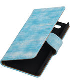 Hoesje voor Sony Xperia Z4 Compact Booktype Wallet Mini Slang Blauw