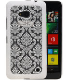 Hoesje voor Microsoft Lumia 640 - Brocant Hardcase Wit