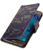Hoesje voor Samsung Galaxy On5 - J5 Prime Lace Blauw Booktype Wallet