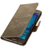 Hoesje voor Samsung Galaxy On5 - J5 Prime Lace Goud Booktype Wallet