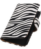Zebra Booktype Hoesje voor Samsung Galaxy Xcover 2 S7710 Wallet Cover