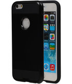 Zwart Bestcases Tough Armor TPU Back Cover Case Hoesje voor Apple iPhone 6/6S