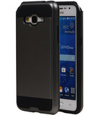 Grijs Bestcases Tough Armor TPU Back Cover Hoesje voor Samsung Galaxy Grand Prime