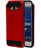Rood Bestcases Tough Armor TPU Back Cover Hoesje voor Samsung Galaxy Grand Prime