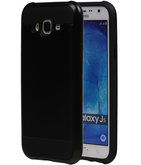 Zwart BestCases Tough Armor TPU Back Cover Case Hoesje voor Samsung Galaxy J5 2015