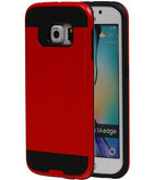 Rood BestCases Tough Armor TPU back cover voor Hoesje voor Samsung Galaxy S6 Edge