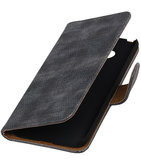 Grijs Mini Slang booktype cover voor Hoesje voor LG G5