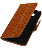 Bruin Slang booktype cover voor Hoesje voor LG G5