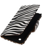 Zebra booktype cover voor Hoesje voor LG K7