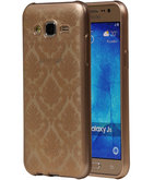 Goud Brocant TPU back case cover voor Hoesje voor Samsung Galaxy J5 2015