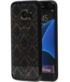 Zwart Brocant TPU back case cover voor Hoesje voor Samsung Galaxy S7 Edge