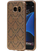 Goud Brocant TPU back case cover voor Hoesje voor Samsung Galaxy S7 Edge