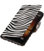 Zebra booktype cover voor Hoesje voor HTC One X9
