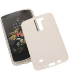 Hoesje voor LG K8 TPU Back Cover Transparant Wit