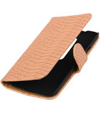 Hoesje voor Motorola Moto G (3rd gen) - Slang Roze Bookstyle