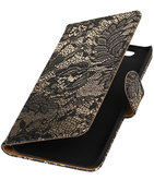 Hoesje voor Huawei Nexus 6P - Lace Zwart Booktype Wallet