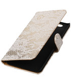 Hoesje voor Huawei Nexus 6P - Lace Wit Booktype Wallet