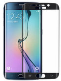 Zwart Glitter Samsung Galaxy S6 Edge Tempered Glass Screen Protector